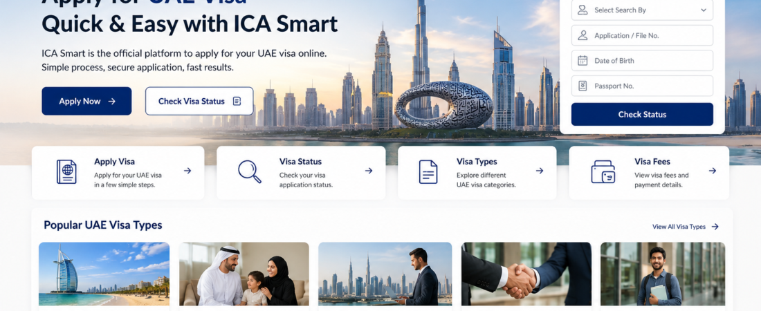 ICA Smart: How to Apply for a UAE Visa Online